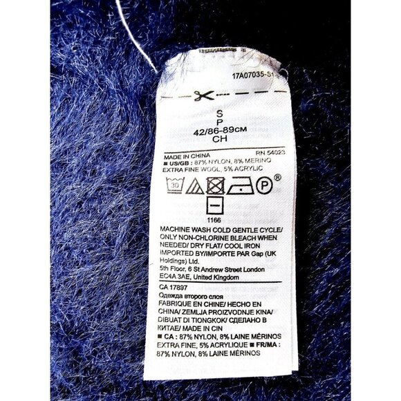 Banana Republic Size Small Women Nacy Faux Fur Long Sleeve Dual Pocket Cardigan - Picture 8 of 13